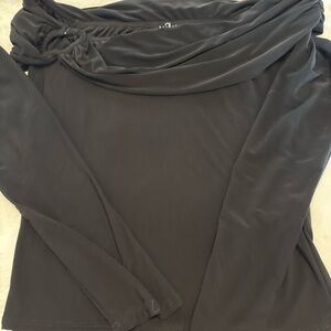 Black off the shoulder top